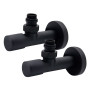 Комплект кранів Thermo Alliance Standart 1/2" З для рушникосушарки кутовий чорний SF395W15B