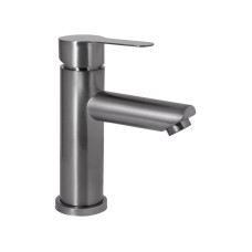 Змішувач для раковини Brinex Pure 001F низький  Graphite BRIPUR001FGRP