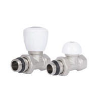 Комплект радіаторних кранів Thermo Alliance Standart 1/2" ВН прямий TAS230W15