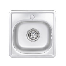 Кухонна мийка Brinex 3838 0,6 мм Satin (BRIN3835SAT06)