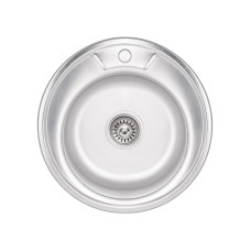 Кухонна мийка Brinex 490-A 0,6 мм Satin (BRIN490SAT06)