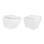Акційний набір: Унітаз підвісний Jay Ultra Quiet QT07335177W 485х360х320 + Tern Ultra Quiet QT17332303ASW 490x365x325