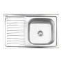 Кухонна мийка Brinex 5080-R 0,8 мм Satin (BRIN5080RSAT06)
