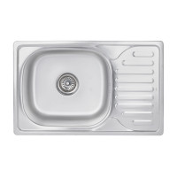 Кухонна мийка Brinex 6642 0,8 мм Satin (BRIN6642SAT08)