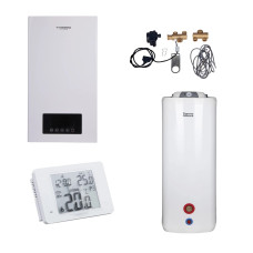 Комплексне рішення Thermo Alliance для котельні: електричний котел 6 кВт + комплект підключення бойлера + комбінований підлоговий водонагрівач 100 л