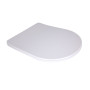 Сидіння для унітаза підлогового (Grand) 560×363×30 мм, White, з мікроліфтом, Slim Duroplast, Quick Release QT26228301W3 Qtap
