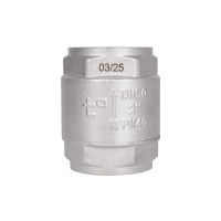 Зворотний клапан із латунним штоком Thermo Alliance Forte 2"ВВ нікель TAF240W50