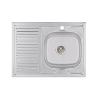 Кухонна мийка Brinex 6080-R 0,6 мм Satin (BRIN6080RSAT06)