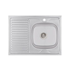 Кухонна мийка Brinex 6080-R 0,6 мм Satin (BRIN6080RSAT06)