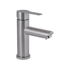 Змішувач для раковини Brinex Pure 001F низький  Nickel BRIPUR001FNKL