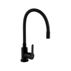 Змішувач для кухні Brinex Pure 015F3 з гнучким виливом   Black Matt BRIPUR015F3BLM