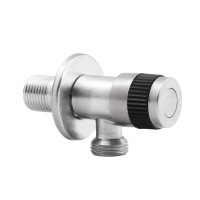 Кран кутовий Thermo Alliance Standart 1/2"ЗЗ нерж., з керам. буксою TAS345W1515SS