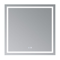 Дзеркало Qtap Mideya (MI1) 800x800 з LED-підсвічуванням Touch, з антизапотіванням, димером, рег. яскравості QT2078NCF808048477