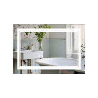 Дзеркало Qtap Cardinal (CA1) 800х600 з LED-підсвічуванням Touch, з антизапотіванням, з димером, рег. темп. кольору (3000-6500K) Reverse QT0478C8060