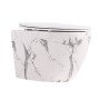 Унітаз підвісний Qtap Robin Ultra Quiet 520×365×340 мм, Marble, з сидінням Slim Duroplast / Soft-close / Quick Release QTROB26MR48998