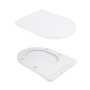 Унітаз підвісний Qtap Scorpio безободковий Ultra Quiet з сидінням Soft-close QT14332380ASW