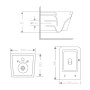 Унітаз підвісний Qtap Crow Ultra Quiet 485×340×290 мм, Matt Black, з сидінням Slim Duroplast/ Soft-close/ Quick Release QT05335171MB