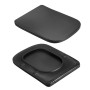 Унітаз підвісний Qtap Crow Ultra Quiet 485×340×290 мм, Matt Black, з сидінням Slim Duroplast/ Soft-close/ Quick Release QT05335171MB