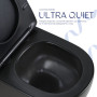 Унітаз підвісний Qtap Jay Ultra Quiet 485х360х320 мм, Matt Black, сидінням Slim Duroplast/ Soft-close/ Quick Relase QT07335177MB