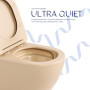 Унітаз підвісний Robin Ultra Quiet 490×365×325 мм, Beige, з сидінням Slim Duroplast / Soft-close / Quick Release QT13332381АSSB Qtap