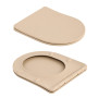Унітаз підвісний Robin Ultra Quiet 490×365×325 мм, Beige, з сидінням Slim Duroplast / Soft-close / Quick Release QT13332381АSSB Qtap