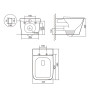 Унітаз підвісний Tern Ultra Quiet 490×365×325 мм, Anthracite, з сидінням Slim Duroplast / Soft-close / Quick Release QT17332303ASAN Qtap