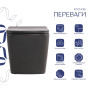 Унітаз підвісний Tern Ultra Quiet 490×365×325 мм, Anthracite, з сидінням Slim Duroplast / Soft-close / Quick Release QT17332303ASAN Qtap