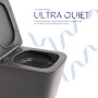 Унітаз підвісний Tern Ultra Quiet 490×365×325 мм, Anthracite, з сидінням Slim Duroplast / Soft-close / Quick Release QT17332303ASAN Qtap
