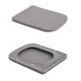 Унітаз підвісний Tern Ultra Quiet 490×365×325 мм, Stone Grey, з сидінням Slim Duroplast / Soft-close / Quick Release QT17332303ASSG Qtap