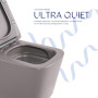 Унітаз підвісний Tern Ultra Quiet 490×365×325 мм, Stone Grey, з сидінням Slim Duroplast / Soft-close / Quick Release QT17332303ASSG Qtap
