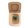 Унітаз підвісний Tern Ultra Quiet 490×365×325 мм, Beige, з сидінням Slim Duroplast / Soft-close / Quick Release QT17332303ASSB Qtap