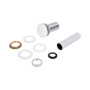 Раковина накладна Qtap Robin 500х380х140 мм, Marble, прямокутна, з донним клапаном QT04116302MR