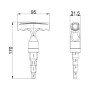 Калібратор з тріскачкою для м/п труб d16-32 STD-404 Thermo Alliance