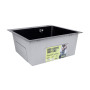 Lidz Handmade H5050HB Мийка для кухні інтегрована Decor Black PVD Honeycomb 2,5/0,5 мм LDH5050BDECPVD48369