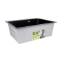 Lidz Handmade H6050HB Мийка для кухні інтегрована Decor Black PVD Honeycomb 2,5/0,5 мм LDH6050BDECPVD48371