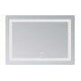 Дзеркало Lidz Kubis (KU2) 1000х800 з LED-підсвічуванням Touch, з антизапотіванням, з димером, рег. яскравості LD78LF6141008048450