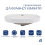 Комплект Qtap Leo: Раковина врізна 610x405x185 мм, White, овальна + Донний клапан Pop-up PU02O