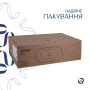 Комплект Qtap Leo: Раковина врізна 610x405x185 мм, White, овальна + Донний клапан Pop-up PU02O