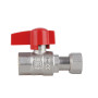 Кран кульовий прямий 1/2"вв з накидною гайкою Standart TAS260W15 Thermo Alliance