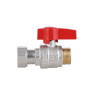 Кран кульовий прямий 3/4"вз з накидною гайкою Standart TAS261W20 Thermo Alliance