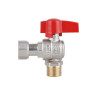 Кран кульовий кутовий 1/2"вз з накидною гайкою Standart TAS224W15 Thermo Alliance