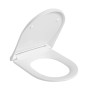Qtap Сидіння для унітаза (Robin 490, Scorpio 490) 430x363x60 мм, White, з мікроліфтом, Slim Duroplast, MagLock QTSC179W48915
