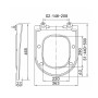 Qtap Сидіння для унітаза (Robin 520, Scorpio 520) 465x363x60 мм, White, з мікроліфтом, Slim Duroplast, MagLock QTSC179W48916