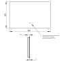 Дзеркало Qtap Taurus (TA2) 800×600 мм з LED-підсвічуванням Touch, з антизапотіванням, з димером, рег. темп. кольору (3000-6500K) QTTAU8006004895