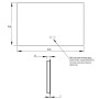 Дзеркало Qtap Taurus (TA1) 800×700 мм з LED-підсвічуванням Touch, з антизапотіванням, з димером, рег. темп. кольору (3000-6500K) QTTAU80070048954