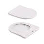 Унітаз підвісний Qtap Robin Ultra Quiet 520×365×340 мм, Marble, з сидінням Slim Duroplast / Soft-close / Quick Release QTROB26MR48998