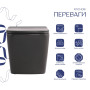 Унітаз підвісний Qtap Tern Ultra Quiet 520×345×325 мм, Anthracite, з сидінням Slim Duroplast / Soft-close / Quick Release QTTER26AN48999