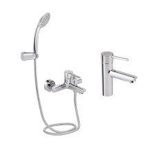 Комплект для ванної кімнати Qtap Spring Chrome: Змішувач QTSPRCRM006 + Змішувач QTSPRCRM001