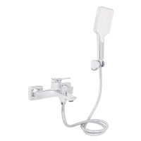 Змішувач для ванни Qtap Arvin з душовим гарнітуром QTARV259CRM48640 Chrome