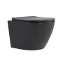 Унітаз підвісний Qtap Robin Ultra Quiet 520×365×340 мм, Anthracite, з сидінням Slim Duroplast / Soft-close / Quick Release QTROB26AN48995